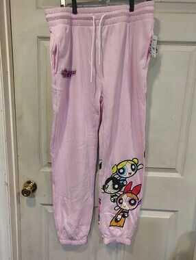 NWT The Powerpuff Girls Women's Size XXXL Pink Sweatpants